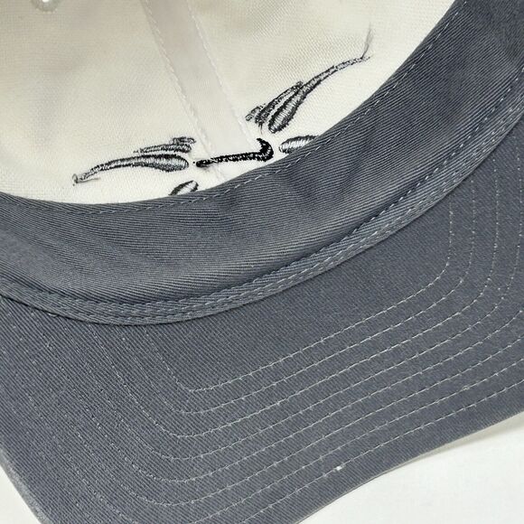 Vintage Nike Swoosh Logo Hat Cap White Y2Ks 2000s Strapback 6 Panel - Picture 5 of 11